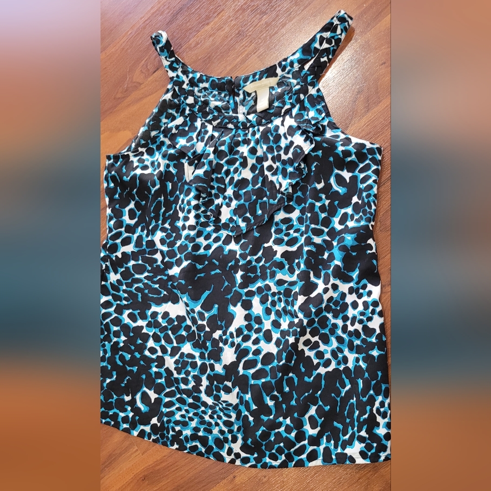 Banana Republic Polka Dot Ruffle Blouse